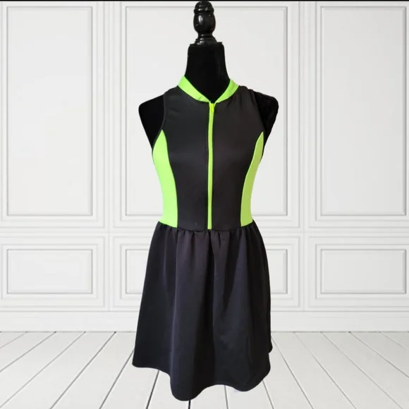green emerald velvet dress Ribbed Knit Flare Mini Dress in Warm Sand
